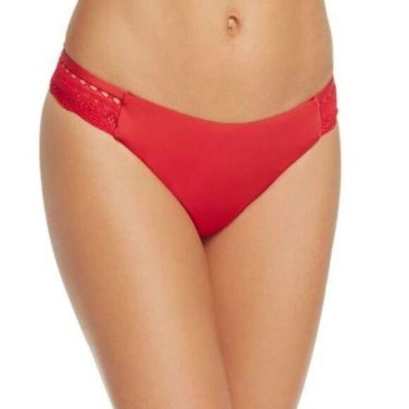 LAUNDRY by Shelli Segal Ruffled Plunge Neck Bralette Top and Bottom Bikini Set - Picture 2 of 15